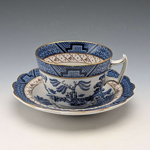 British Vintage Blue Willow Pattern Cup & Saucer Booths