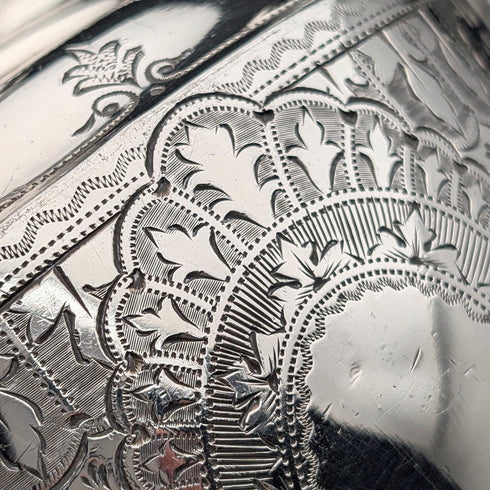 Antique French silver plate coffee pot