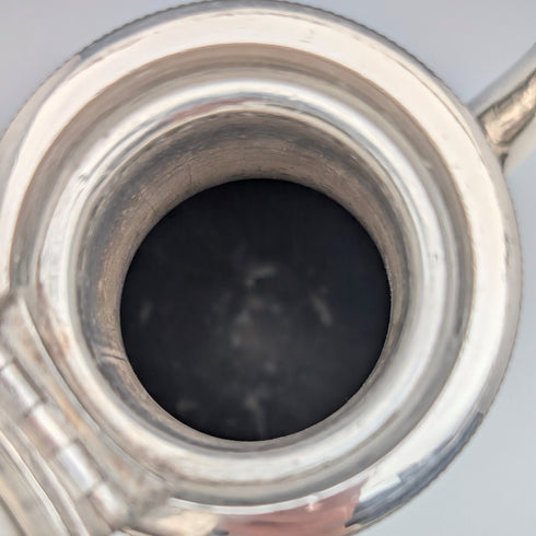 Antique French silver plate coffee pot