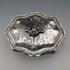 Early 20th century German antique 800 silver floral decoration large box 372g