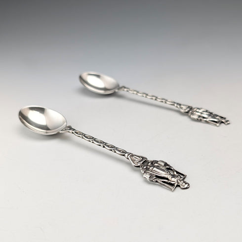 1967年 ダッチヴィンテージ コンチネンタルシルバー製 ティースプーンペア 計22g