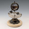 Antique Ormolu & Glass Pocket Watch Holder Accessory Tray
