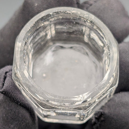 1916 年英國古董銀蓋迷你玻璃罐一對 Jones & Crompton