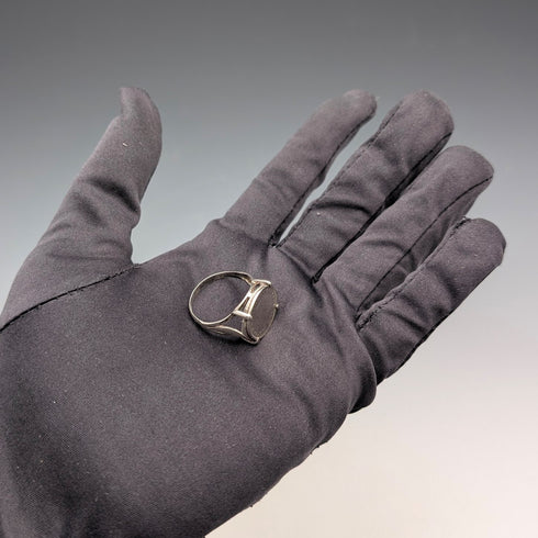 英国ヴィンテージ 3ペンス銀貨 純銀製シグネットリング(19号) 指輪