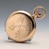 British antique Russell pocket watch, gold plated half hunter case, in good working order