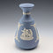 British vintage Wedgwood Jasperware vase in pale blue