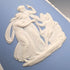 British vintage Wedgwood Jasperware vase in pale blue