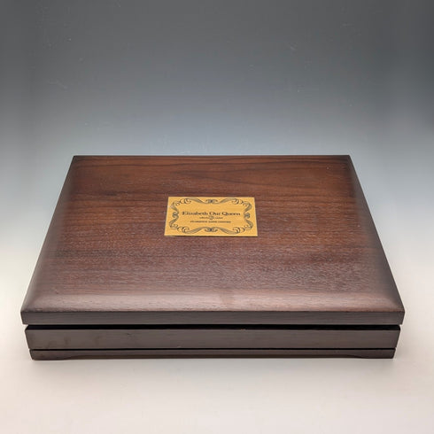 1977年 英国 純銀製 ジュビリーインゴット25個セット 計641g 木箱入り John Pinches