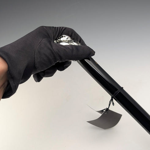 【新品】イタリア製 純銀製クロコダイルヘッドハンドル シャフト ステッキ 杖 89cm