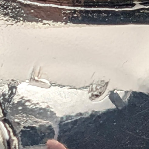 【新品】イタリア製 純銀製フロッグハンドル ブラックシャフト ステッキ 杖 92cm