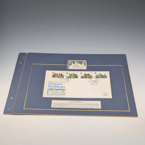 1978年英國首日封【倫敦塔】紀念郵票及純銀錠(50公克)套裝