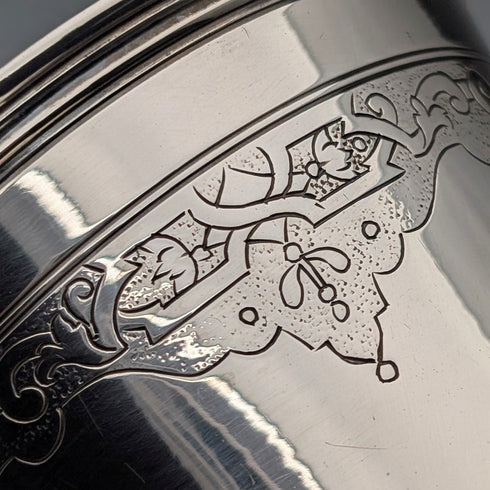 Circa 1900 German antique 800 silver beaker cup 146g David Kugelmann