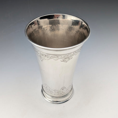 Circa 1900 German antique 800 silver beaker cup 146g David Kugelmann