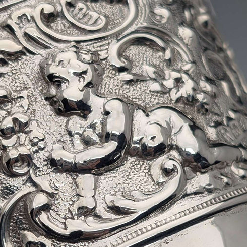 1900年頃 英国アンティーク シルバープレート製 マグカップ JP&S