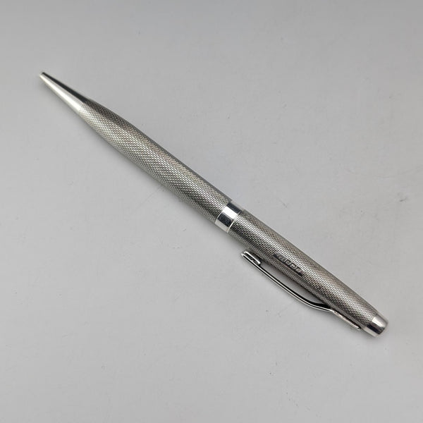 1989 British Vintage Sterling Silver Push-Pull Mechanical Pencil SJ Rose & Son