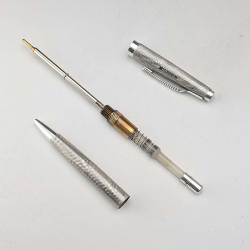 1989 British vintage sterling silver ballpoint pen SJ Rose & Son