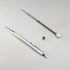 British Vintage Yard O' Red Rolled Silver Push-Pull Pencil Hexagon Paper Box