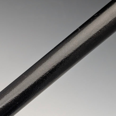 1920年 英国アンティーク ブラックシャフト 純銀製 丸ハンドル ステッキ 杖 88cm Ebenezer Newman