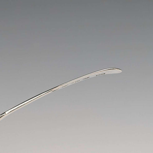 1836 British antique sterling silver tea caddy spoon, 11g, John, Henry & Charles Lias