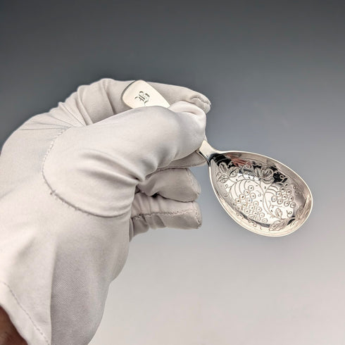 1836年 英国アンティーク 純銀製 ティーキャディースプーン 11g John, Henry&Charles Lias