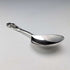 1982 British vintage sterling silver tea caddy spoon 13g with clover decoration JB Chatterley