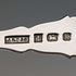 1982 British vintage sterling silver tea caddy spoon 13g with clover decoration JB Chatterley
