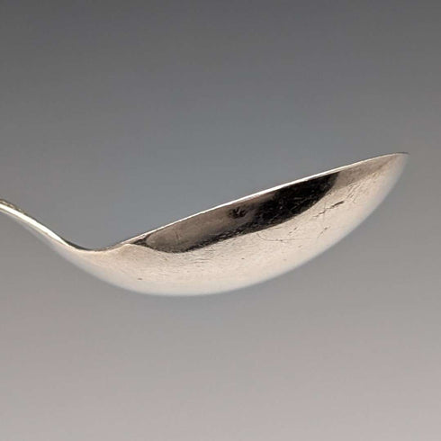 1910 British antique sterling silver small tea caddy spoon 11g WS Savage