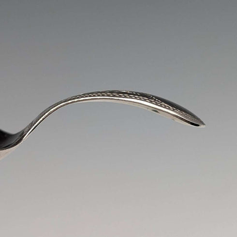 1910 British antique sterling silver small tea caddy spoon 11g WS Savage