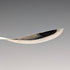 1982 British vintage sterling silver tea caddy spoon, 13g, rose decoration, JB Chatterley