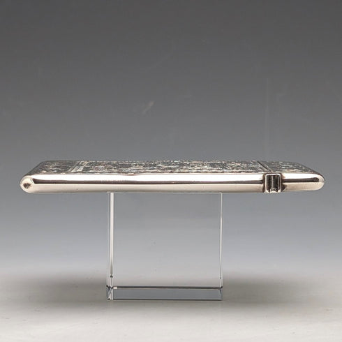 1881 年英國古董莎士比亞雕刻純銀卡片盒 77 克喬治聯合