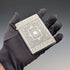 1881 British Antique Shakespeare Engraved Sterling Silver Card Case 77g George Unite