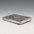 1875 British antique sterling silver double door card case 75g Frederick Marson