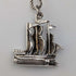 Vintage sailboat pendant with sterling silver necklace