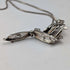 Vintage sailboat pendant with sterling silver necklace