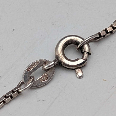 Vintage sailboat pendant with sterling silver necklace