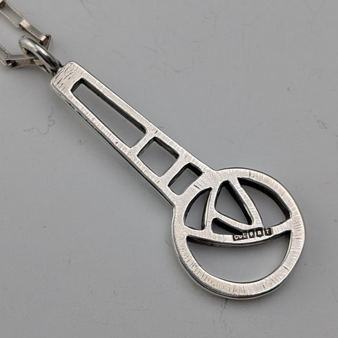 復古工藝美術設計純銀吊墜和純銀項鍊