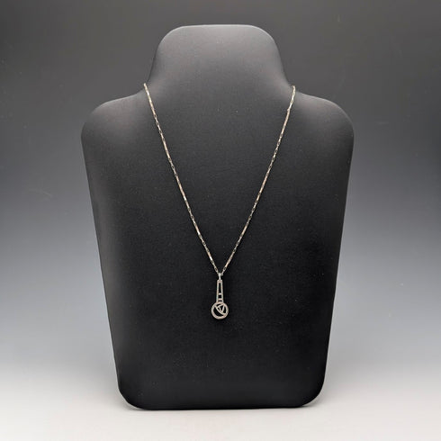 復古工藝美術設計純銀吊墜和純銀項鍊