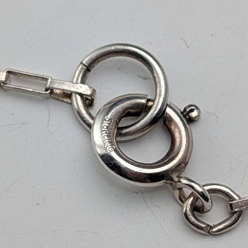 Vintage Arts & Crafts Design Sterling Silver Pendant with Sterling Silver Necklace