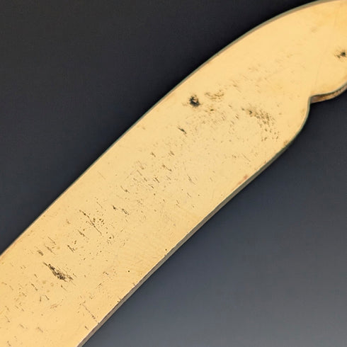 德國古董 800 銀柄鍍金刀片茶餐具 6 對