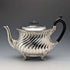 Juego de té de 3 piezas de plata plateada antigua británica, George Shadford Lee & Henry Wigfull