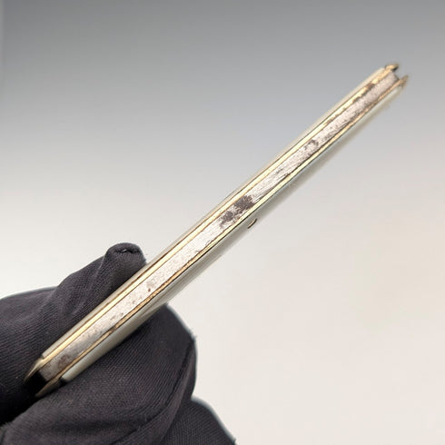 英国ヴィンテージ 象牙風樹脂ハンドル ダブルブレード 折りたたみナイフ