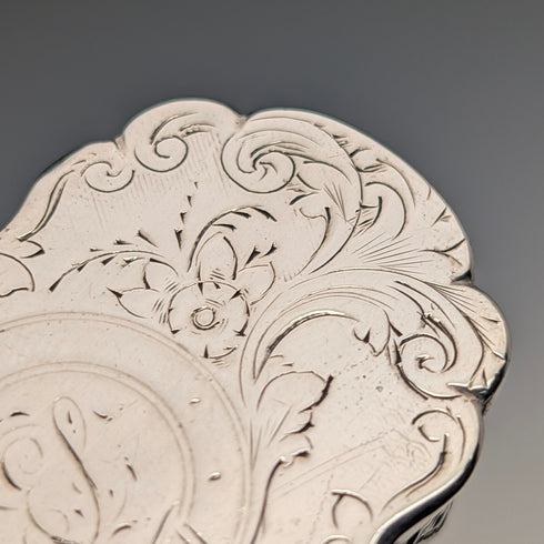 1877 British antique sterling silver vinaigrette 20g Frederick Marson