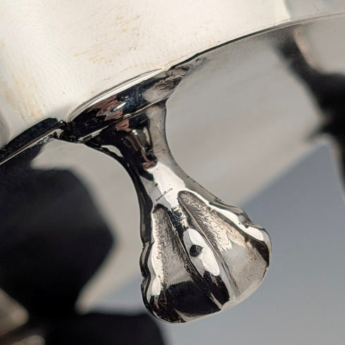 1903 British antique sterling silver jewelry box 111g George Nathan&Ridley Hayes