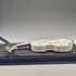 Vintage sterling silver filigree violin miniature in case