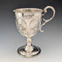 1860 British antique sterling silver stemmed cup 153g James Beebe