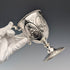 1860 British antique sterling silver stemmed cup 153g James Beebe