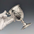 1860 British antique sterling silver stemmed cup 153g James Beebe