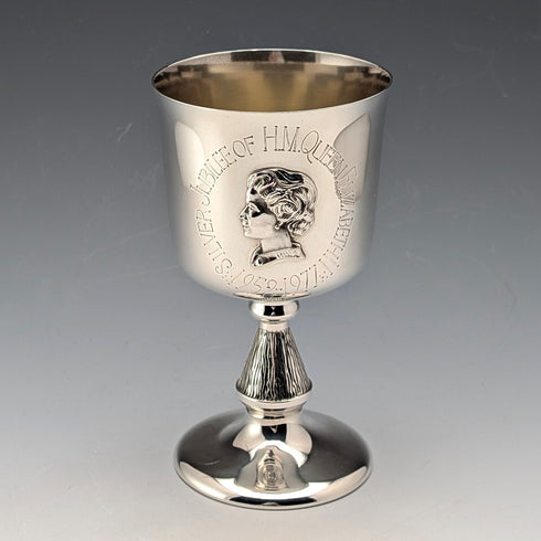 1977 Elizabeth II Silver Jubilee Pure Silver Goblet 142g Box and instructions included Very good condition