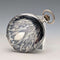 Antique Swiss made unsigned pocket watch with silver side niello decoration, slim hunter case, in good working order