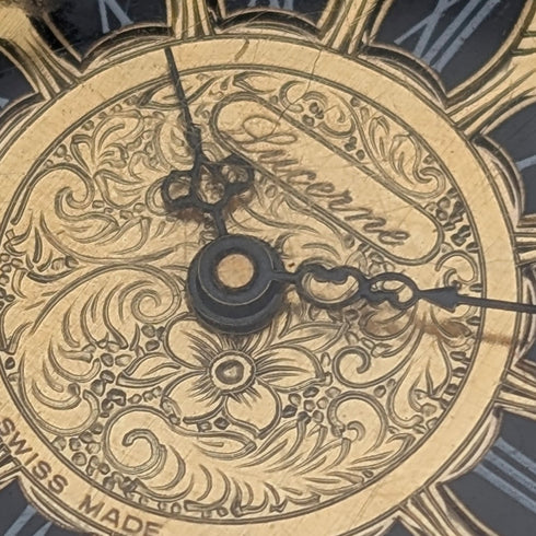 ヴィンテージ スイスBASIS 小型フォブウォッチ 懐中時計 チェーン付 動作良好